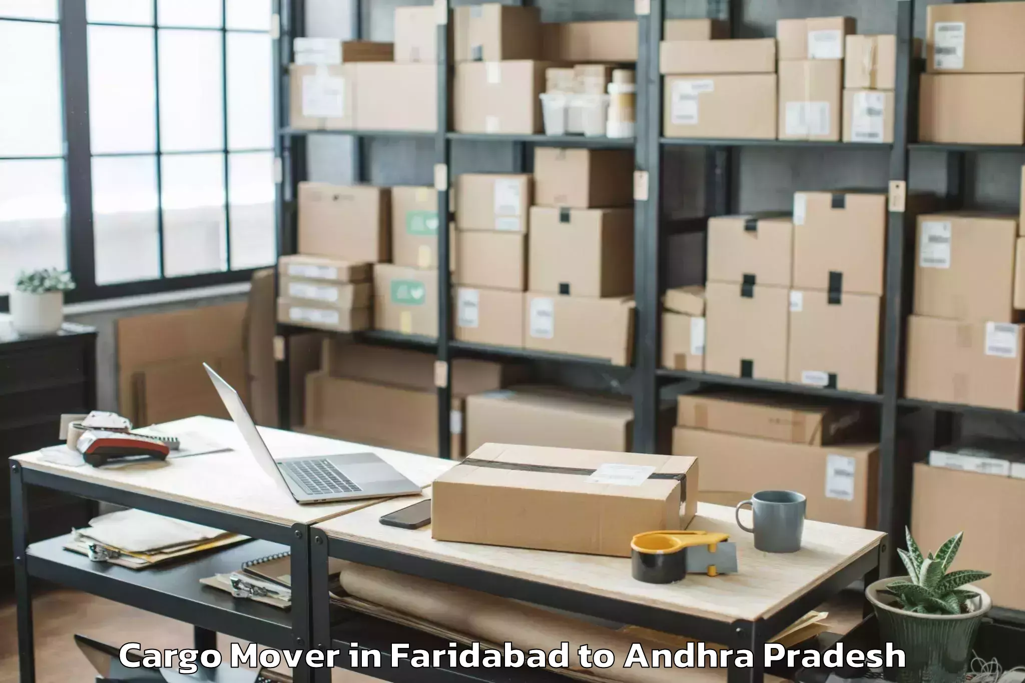 Top Faridabad to Rayavaram Cargo Mover Available